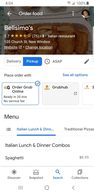 order food